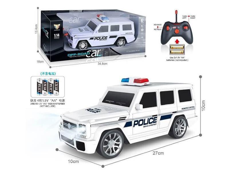 1:14 4-Channel Remote Control Police Car