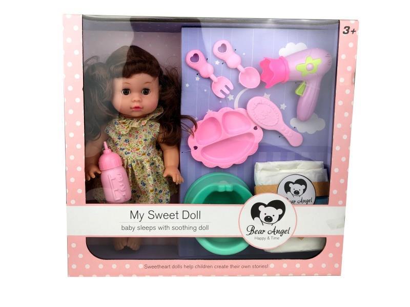 14-Inch Drinking And Urinating Doll Set