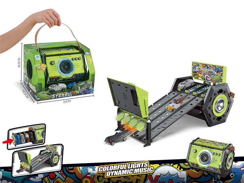 Alloy Car Parking Lot Audio Track Car