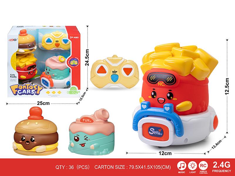 2.4G 3-Channel Remote Control Vinyl Food Car(With Lights And Music)1 Changing 3