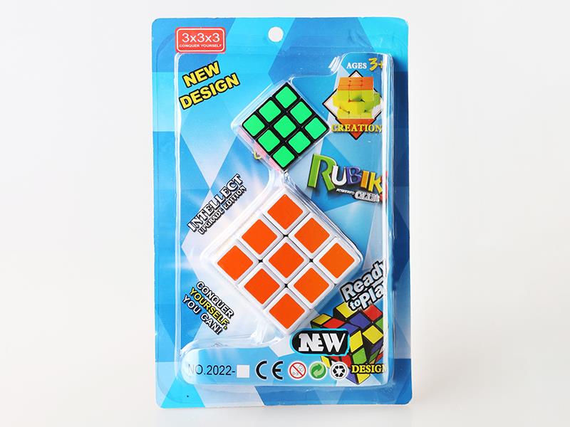 Heat Transfer Printing Third Order Rubik's Cube+3.5CM Third Order Fluorescent Sticker Rubik's Cube