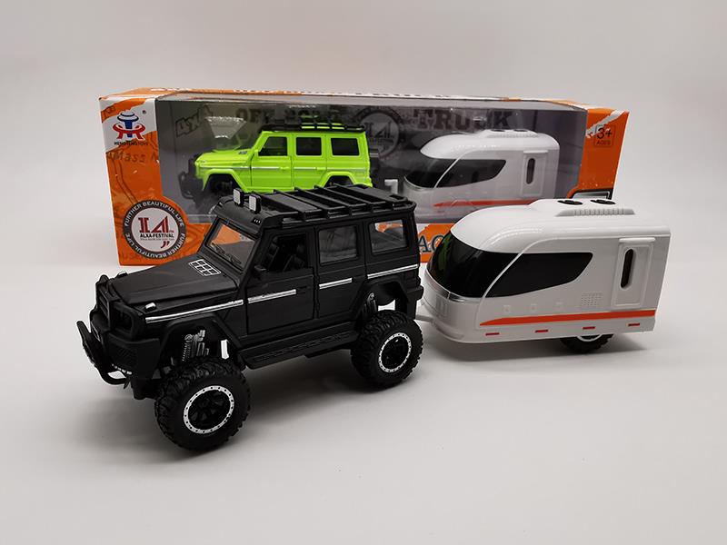 Pull Back Alloy Shock Absorption Benz Off-Road Vehicle With Motorhome(Sound And Light)