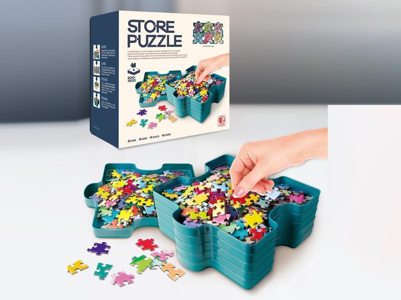 6PCS Storage Tray Puzzle