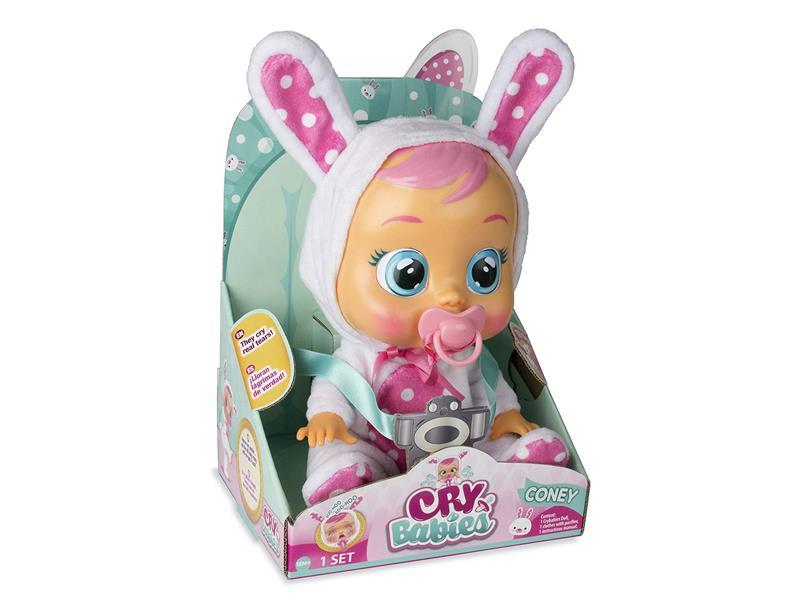 14 Inch Vinyl Crying Doll With Four Tone Music And Pacifier