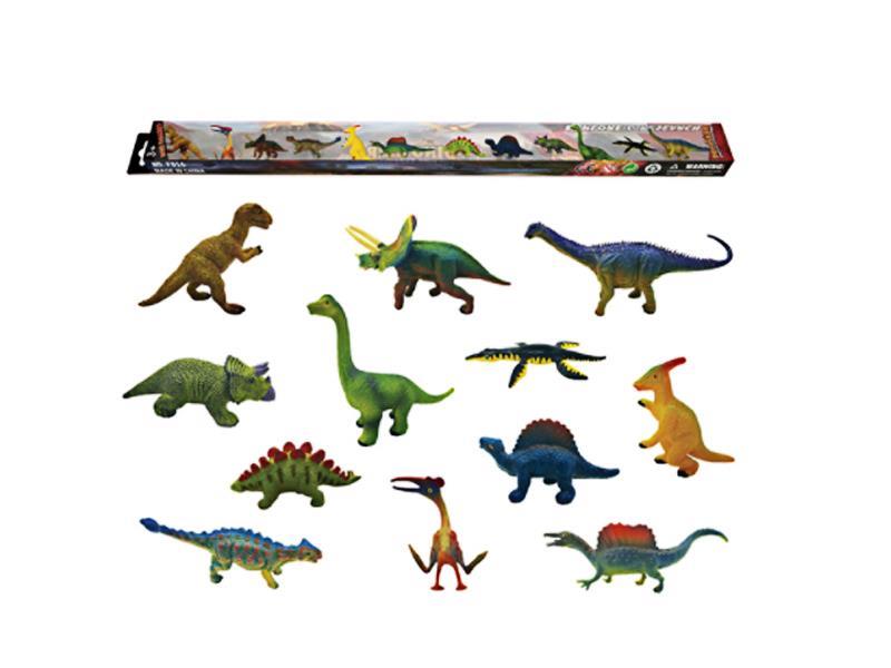 12PCS Simulation Enamel Dinosaur