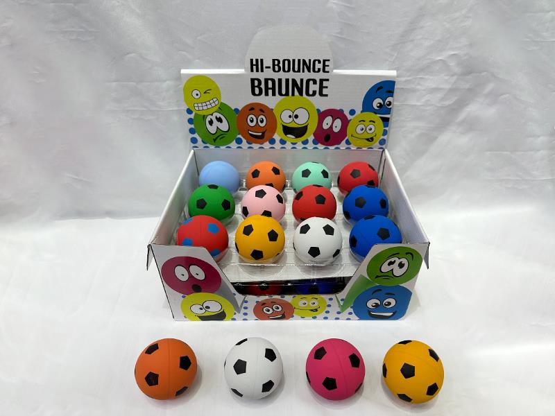 6CM Rubber Football 24pcs