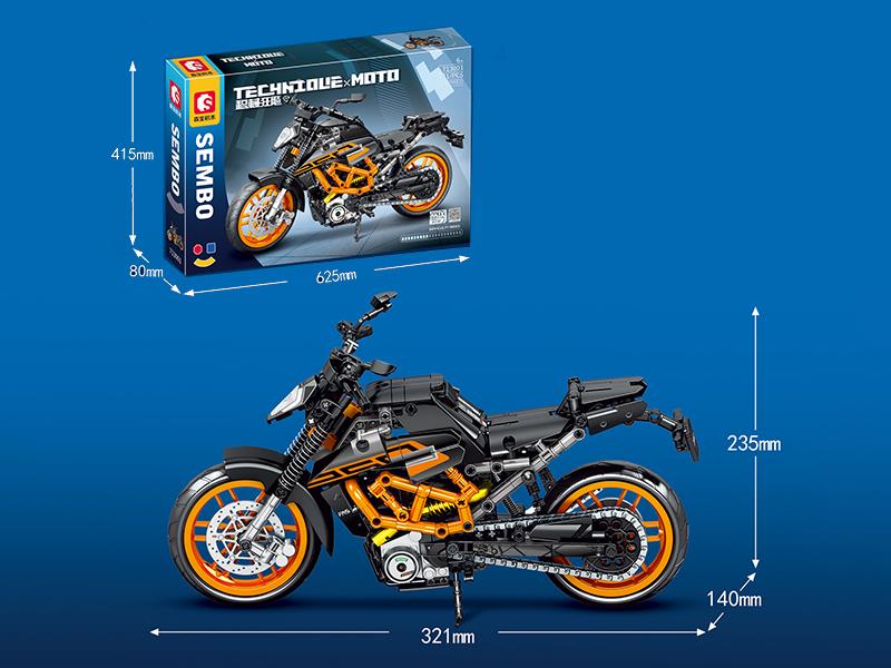 1:7 KTM 250 Duke Motorcycle Building Blocks 731PCS