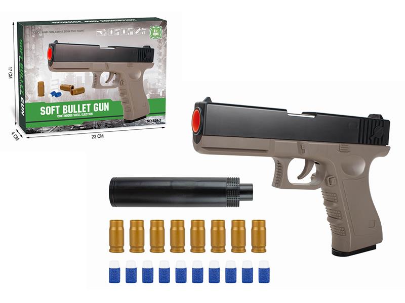 Continuons Firing Shell Throwing Glock Soft Bullet Gun