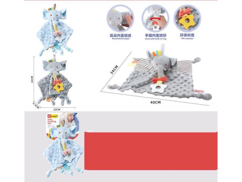 Elephant Baby Comfort Scarf (Gray)