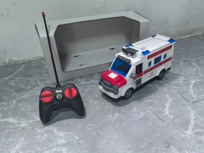 Four-Way Remote Control Ambulance With Light Manual Door Opening