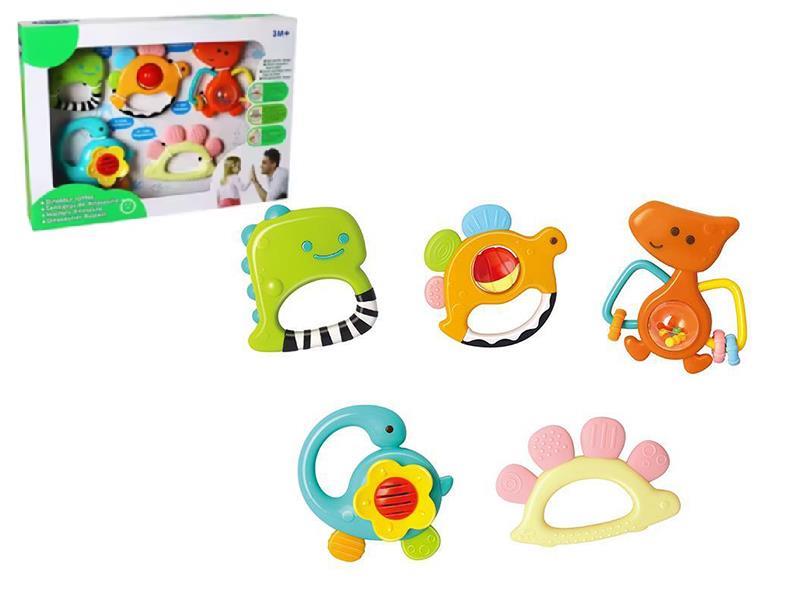 Dinosaur Baby Rattles 5pcs