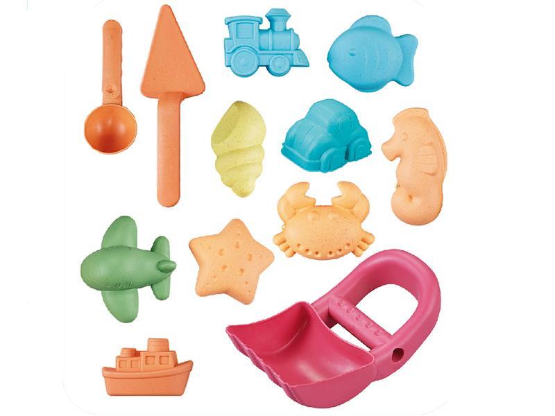 Wheat Materials Beach Series 12pcs