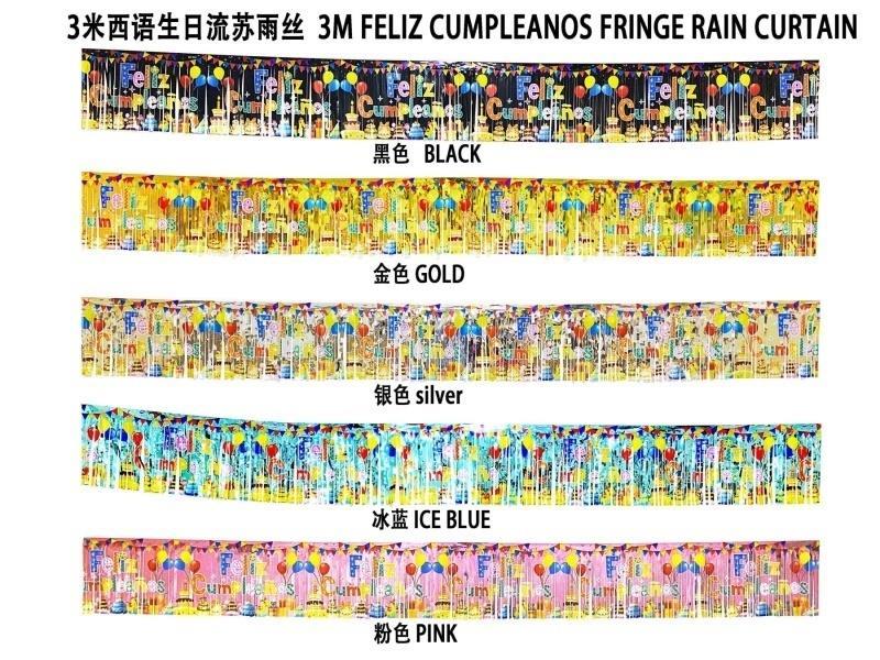 Spanish Birthday Banner 3M*30Cm