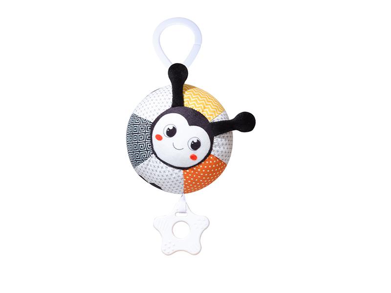 Black And White Cloth Ball Baby Stroller Hanging Toy