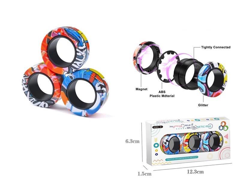 Magnetic Ring Stress-Relieving Toy