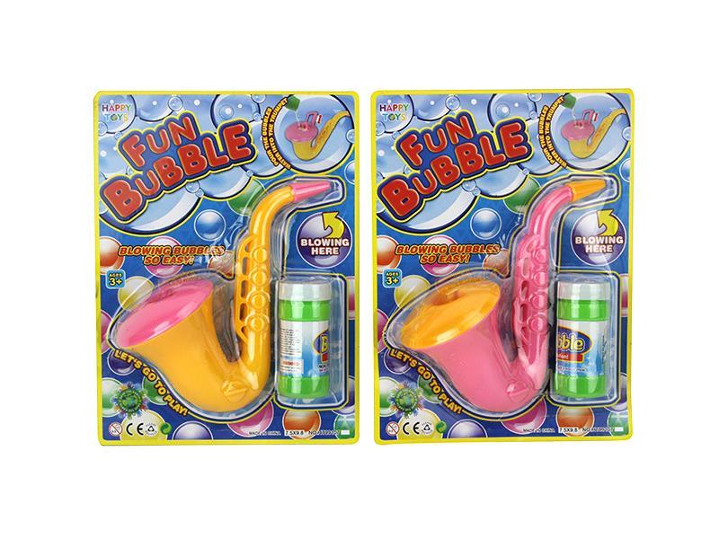 Saxophone Blowing Bubbles