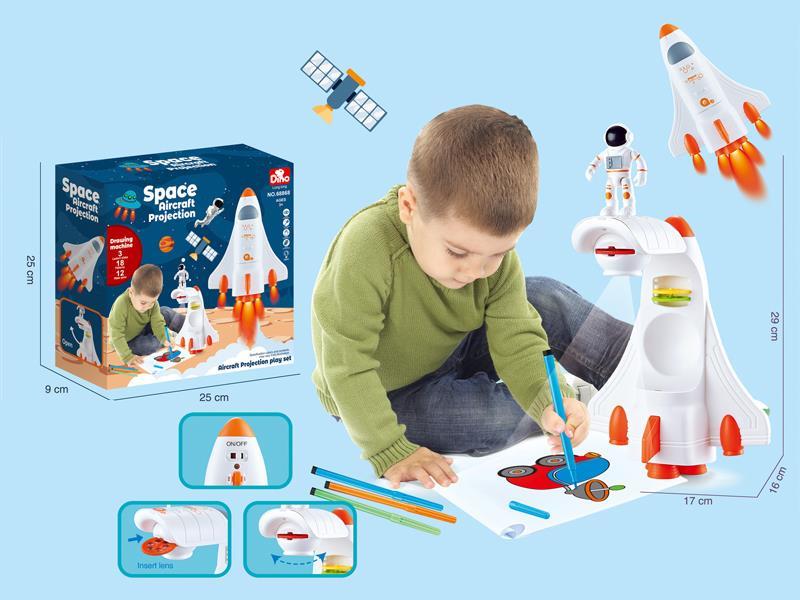 Space Shuttle Projection Painting