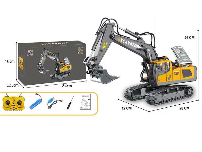 11CH Remote Control Alloy Excavator