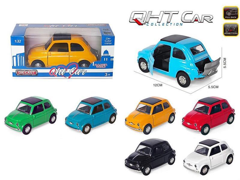 1:32 Fiat 500 Alloy Vintage Car