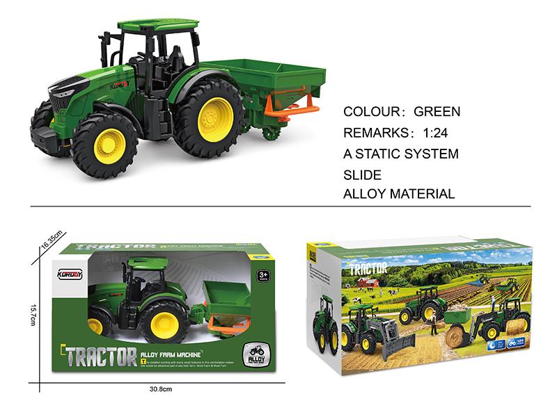 1:24 Alloy Slide Farm Fertilizer Spreader