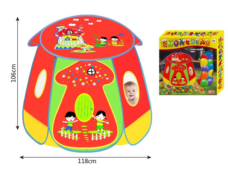 Oversized Mushroom House Tent + 30 Balls