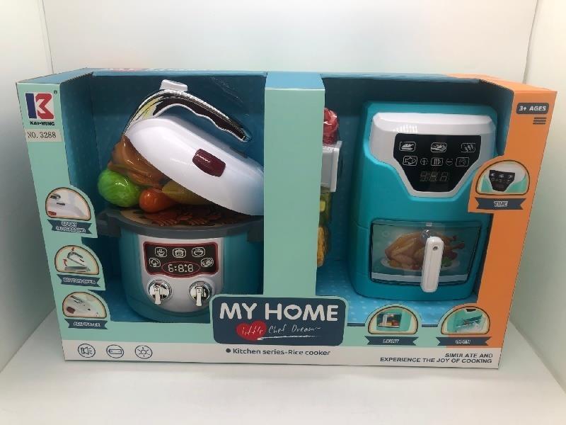 Rice cooker and Air fryer set (5*AA not included)