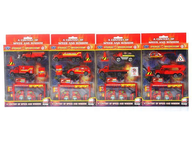 Slide Alloy Fire Toy Set