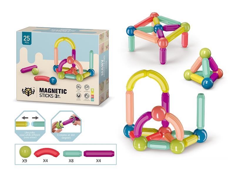25PCS DIY Magnetic Building Blocks