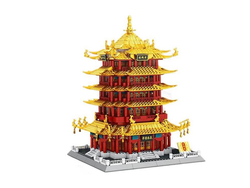 Yellow Crane Tower Building Blocks(1699PCS)