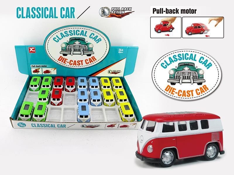 24PCS Pull Back Alloy  Bus