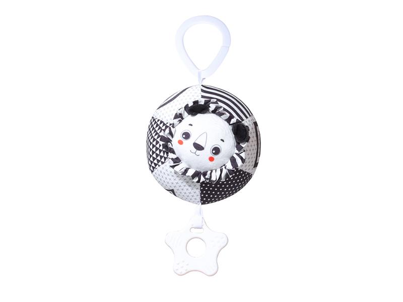 Black And White Cloth Ball Baby Stroller Hanging Toy