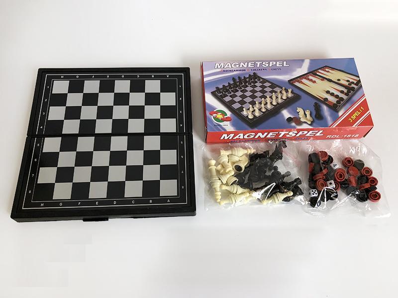 Magnetic Chess 3 In 1