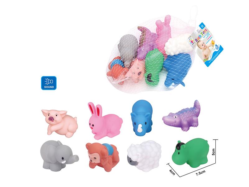 Cute Animals Kids Bath Toy Set
