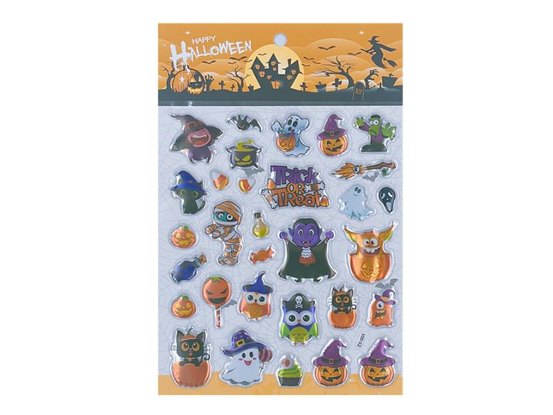 Large Size Halloween 3D Puffy Stickers
