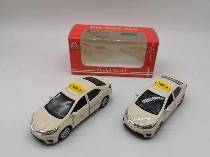 1:36 Pull Back Alloy Simulated Toyota Taxi With Light And Music