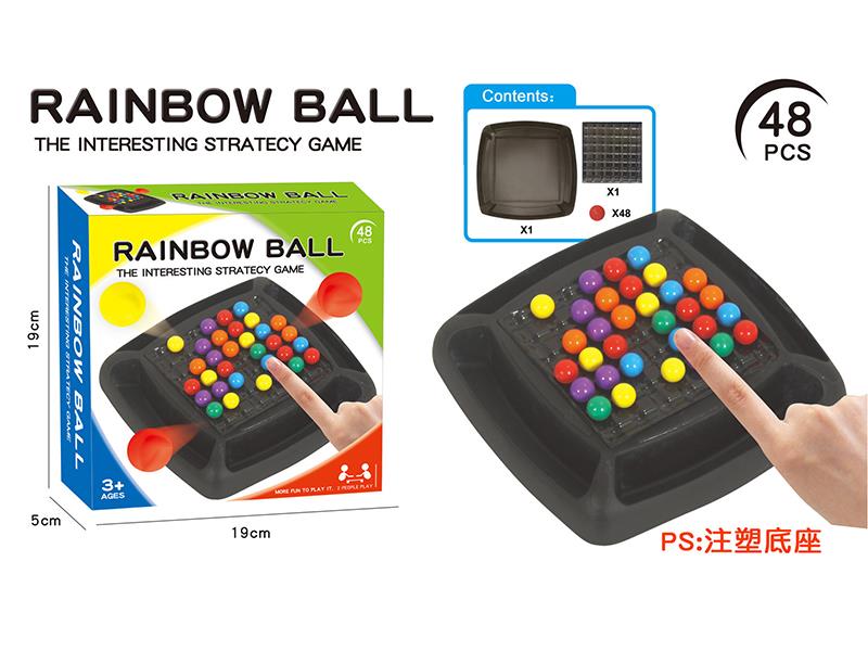 48pcs Rainbow Ball Color Matching Table Game