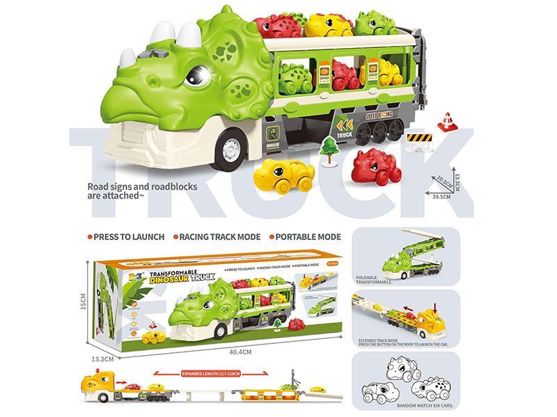Friction Triceratops Transformable Dinosaur Truck