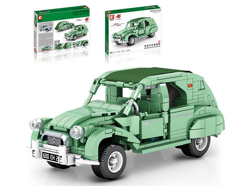 Beijing Auto Museum -Citroen 2CV  France Car Model Building Blocks