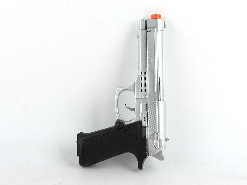 Spray-Painted Silvery Flint Gun Toy