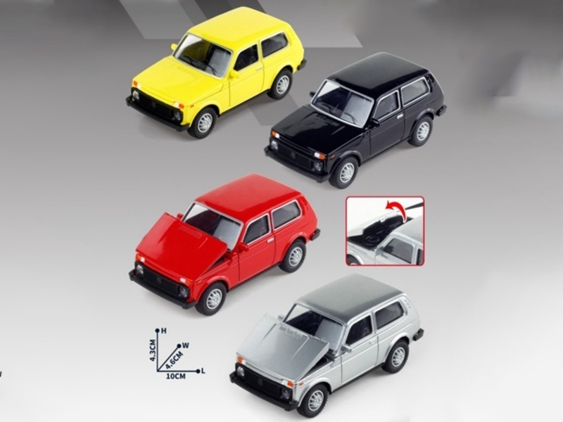 1:43 Display Box Lada Simulation Alloy Car 12 Pieces Per Box