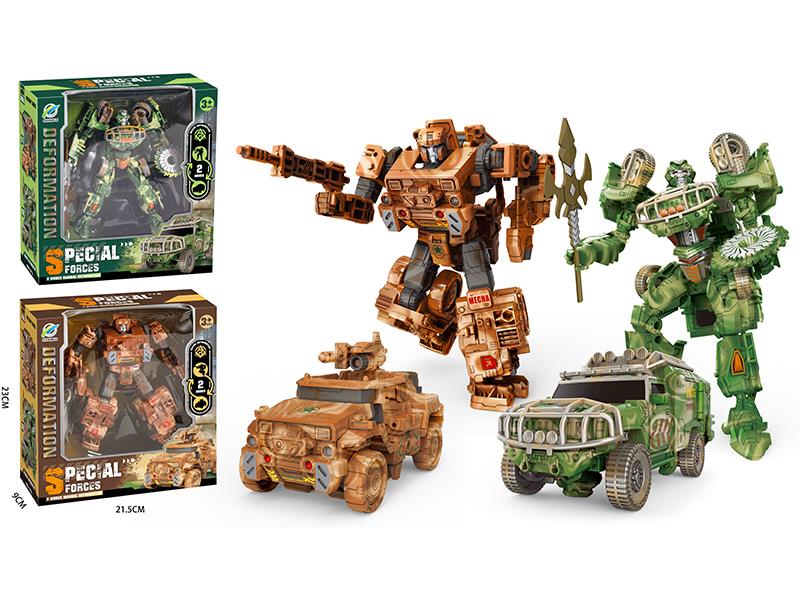 Military Truck Transformation Mecha Warrior Toy