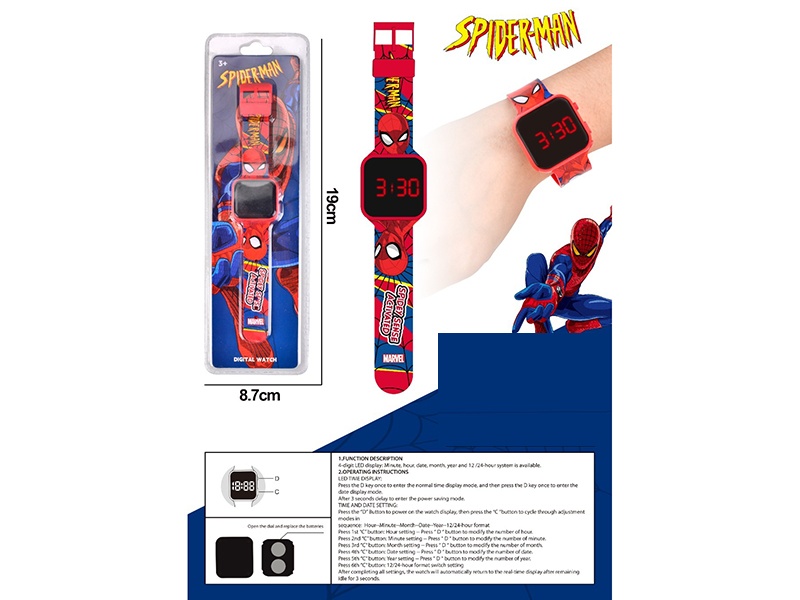 Lcd Spider-Man Watch