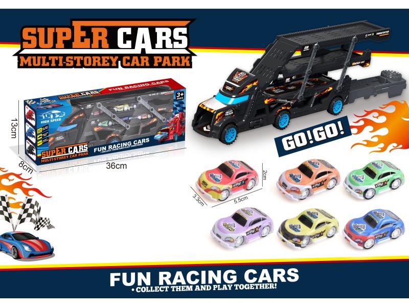 Black Track Container Truck