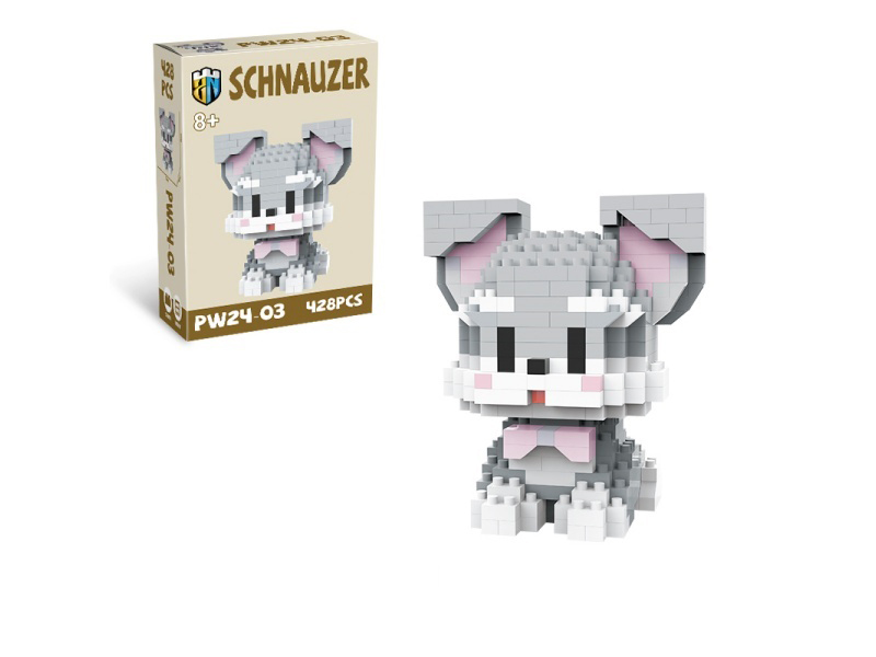 Dog Series - Schnauzer Building Blocks 428 PCS