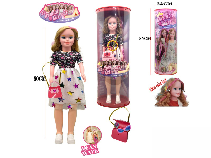 80cm Fashion And Walking Doll With Music(2xAG3 Batteries)