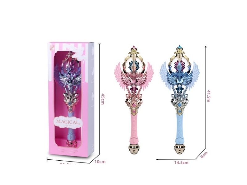 Transparent Wings Electric Rotating Magic Wand