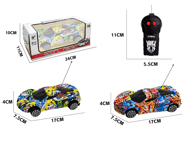 1:24 2CH Remote Control Car Model(Graffiti)