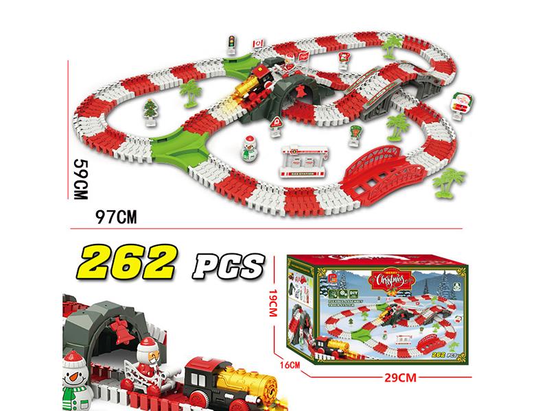 Christmas Rail Train Toy 262PCS