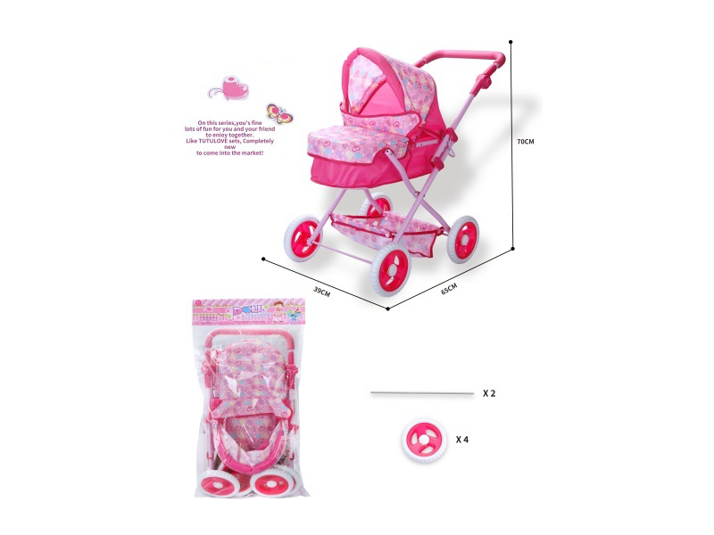 16-Tube Large Iron Handcart/Adjustable Handle Height