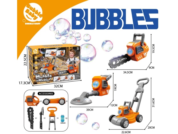 The Three-In-One Tool Bubble Machine With Lighting